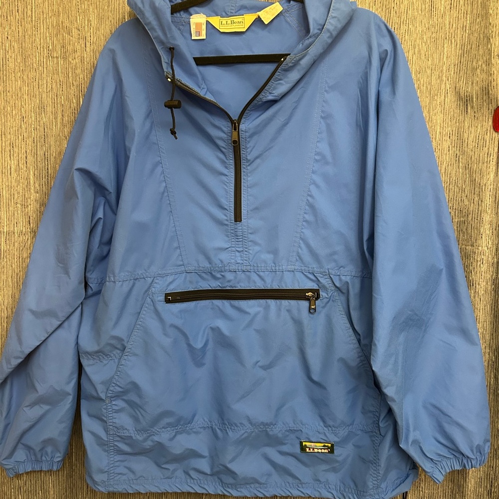 L.L. Bean Blue Raincoat, Vintage, Large